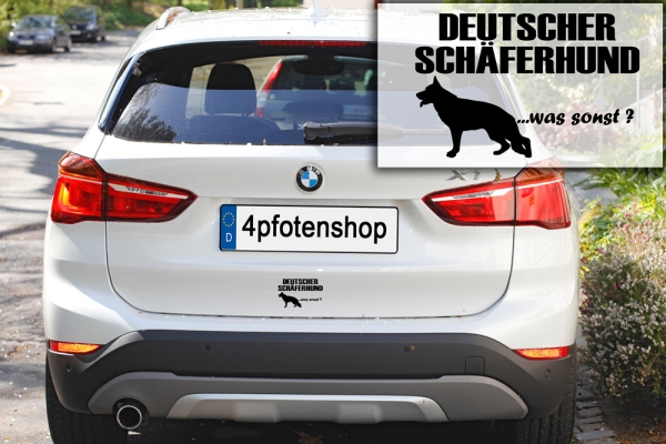 Aufkleber "Deutscher Schäferhund ...was sonst?"